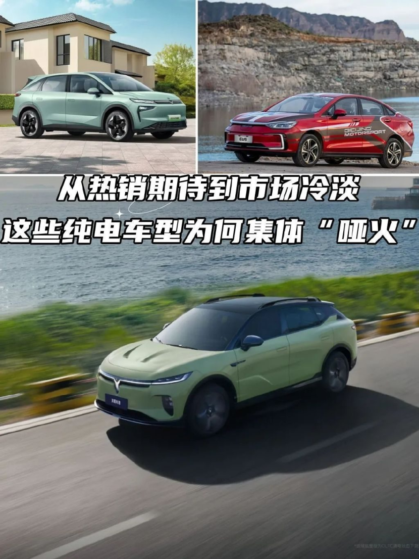 从热销期待到冷淡！这些纯电车型为何集体“哑火”
