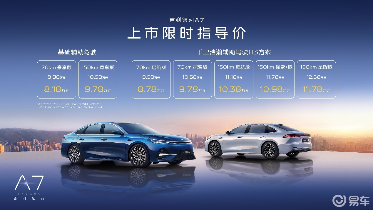 吉利银河A7正式上市，五大颠覆重新定义电混家轿标准