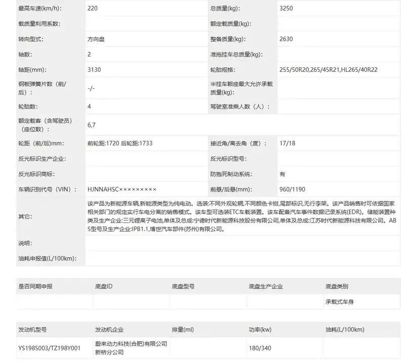 蔚来全新ES8将于8月21日发布并开启预售 9月下旬正式上市